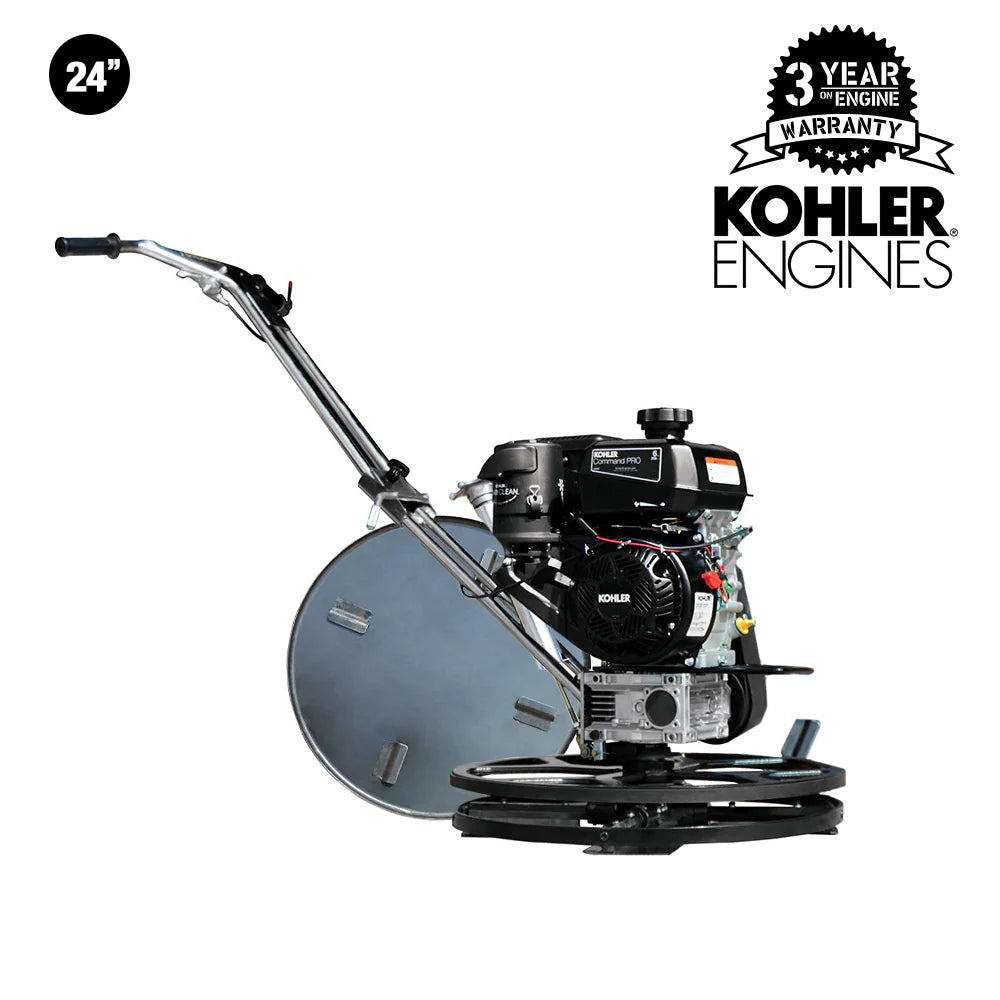 24" Concrete Power Trowel Edger | 6HP Kohler Engine