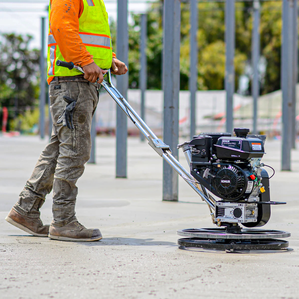 24" Concrete Power Trowel Edger | 6HP Kohler Engine