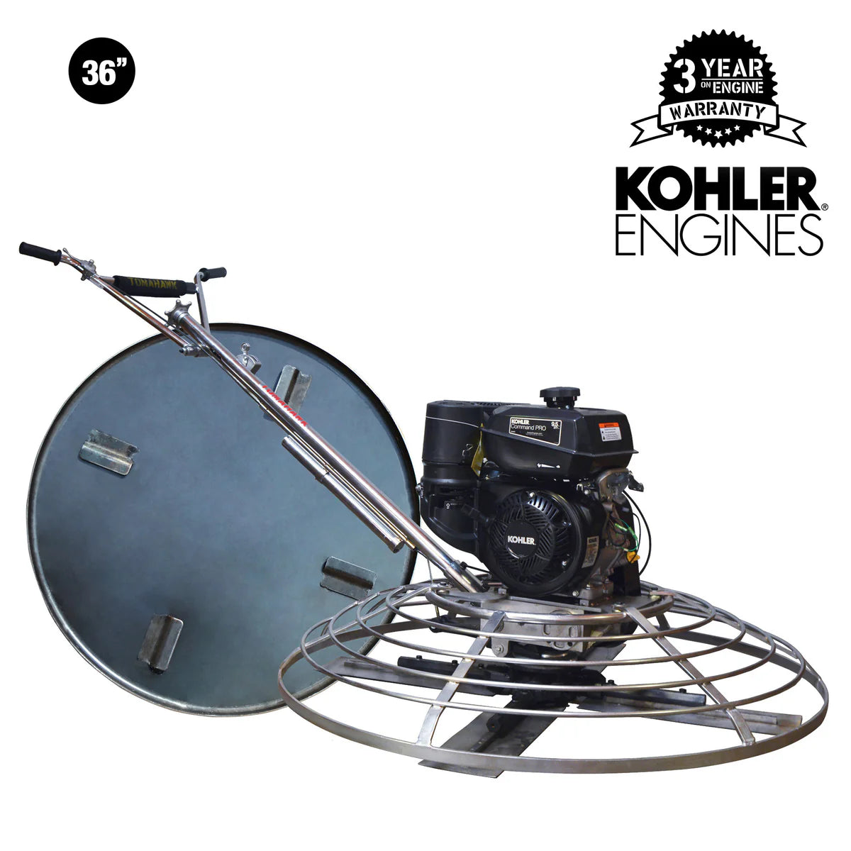 36" Concrete Power Trowel | 6HP Kohler Engine