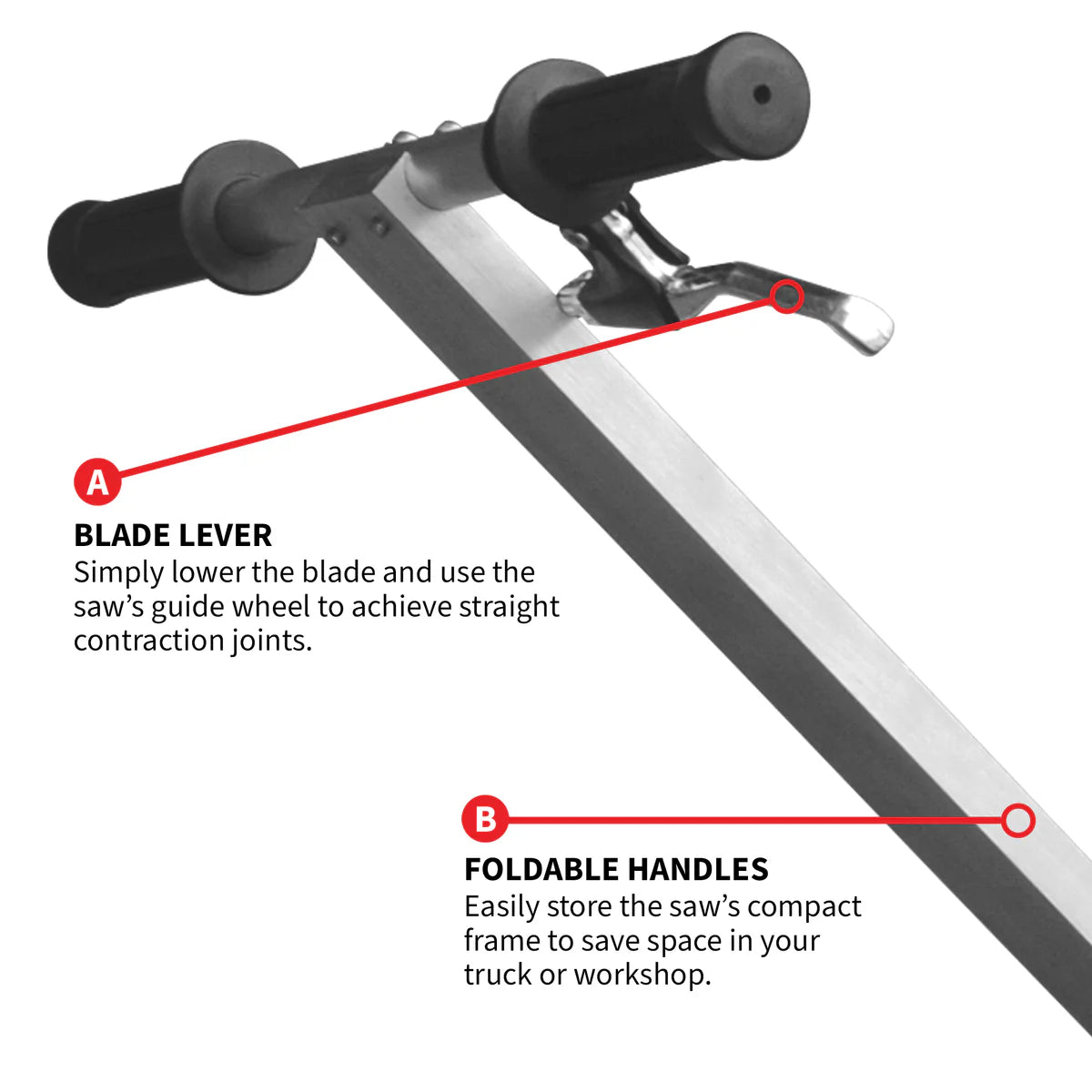 6" Early Entry Concrete Saw | 3.5 HP | Honda GX120 Engine