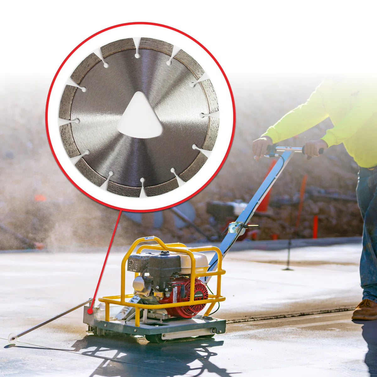 6" Early Entry Concrete Saw | 3.5 HP | Honda GX120 Engine