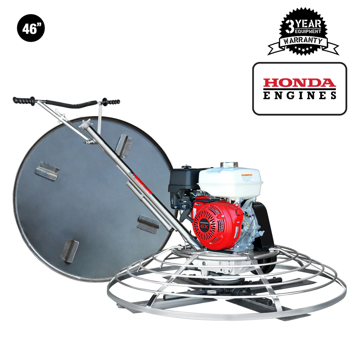 46" Concrete Power Trowel | 8.5HP | Honda GX270 Engine