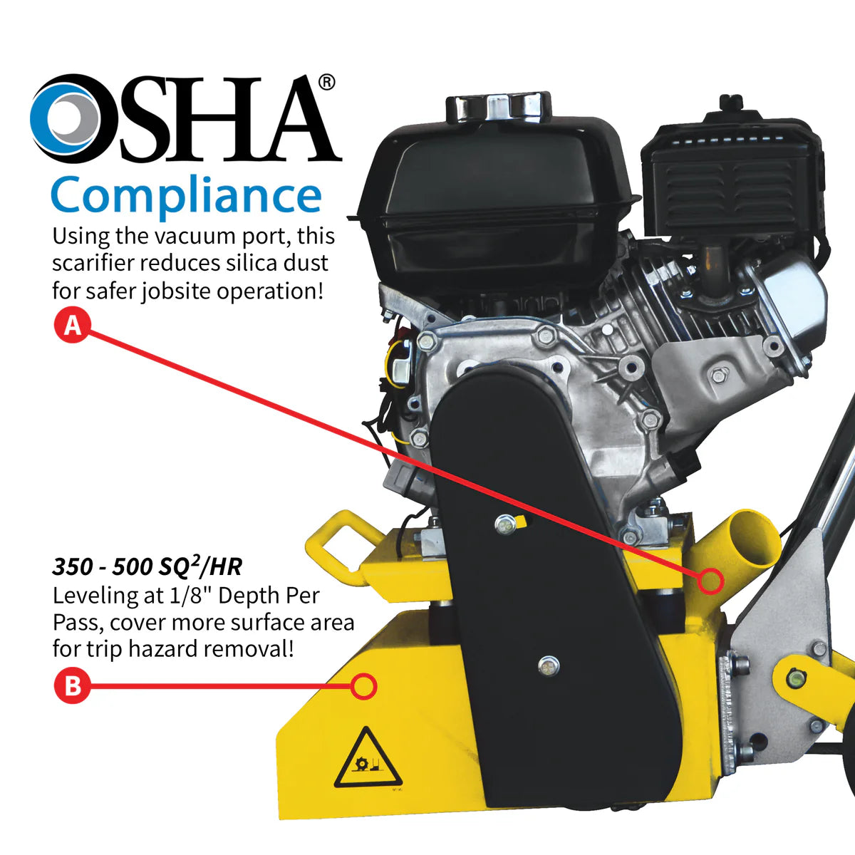 Concrete Scarifier Planer Grinder