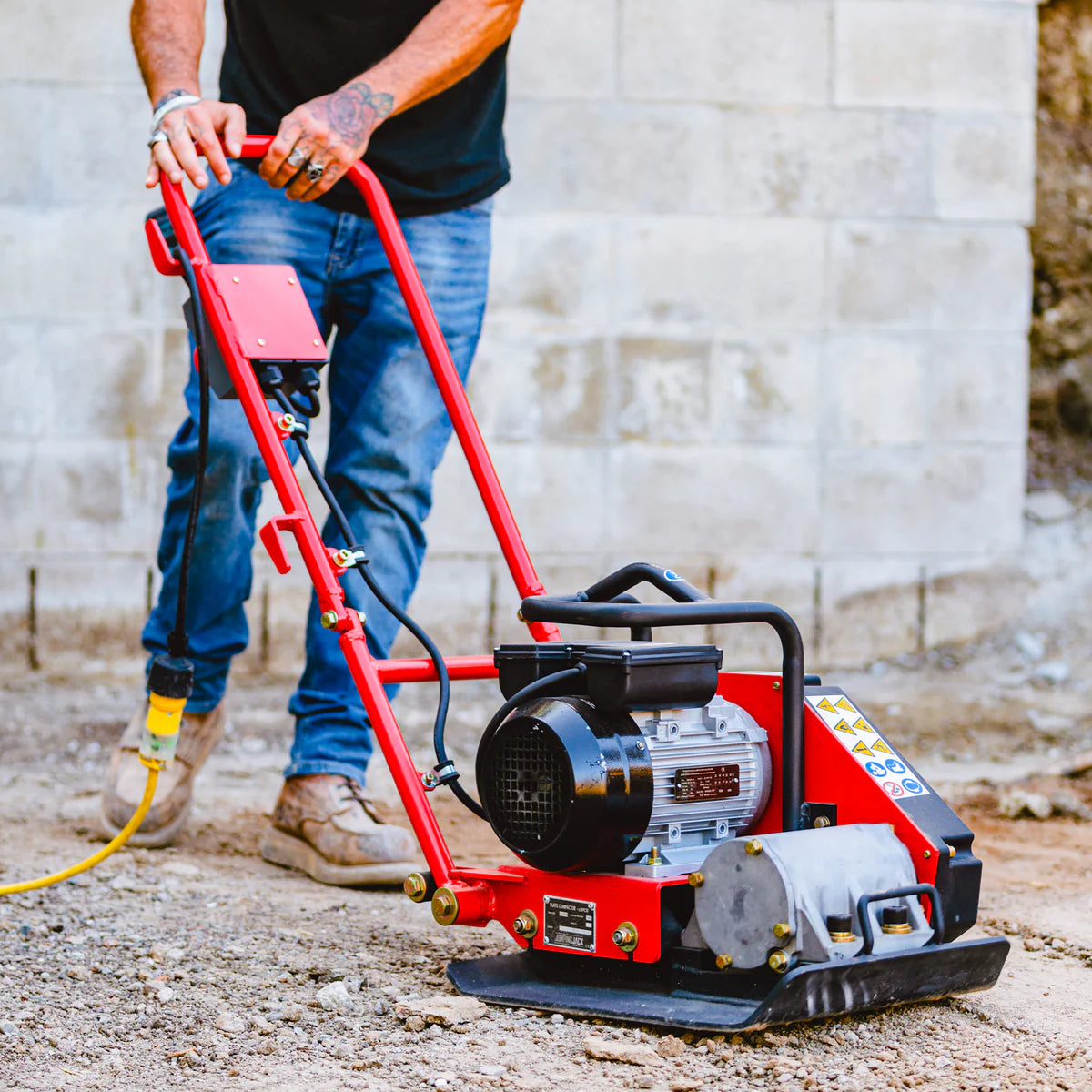 Electric Vibratory Plate Compactor | 2HP | 19"x15" Plate